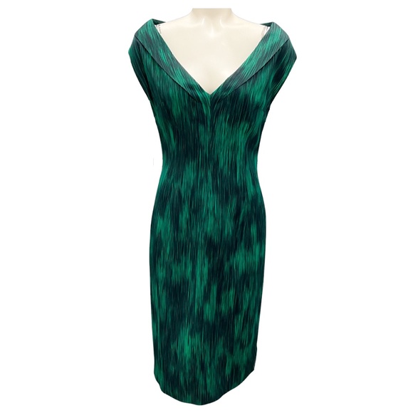 MICHAEL KORS EMERALD MULTI RESORT 2012 MIDI DRESS - Picture 1 of 5